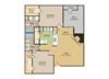 2 bedroom 2 bathroom floor plan A 2 bedroom 2 bathroom floor plan A at The Glen at Highpoint, Dallas, TX, 75243